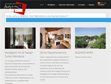 Tablet Screenshot of modiglianisuites.com
